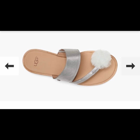 🔴NWT UGG HADLEE METALLIC SANDALS - Picture 6 of 8